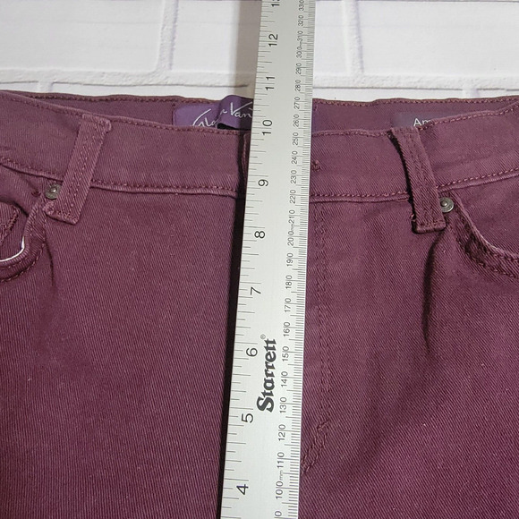 Gloria Vanderbilt Amanda Jeans Burgundy Women's Size 6 Short (A132) - Picture 5 of 11